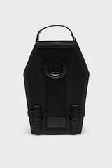 small coffin-shaped backpack