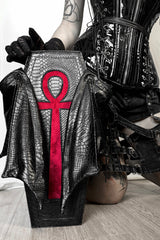 ankh gothic coffin backpack