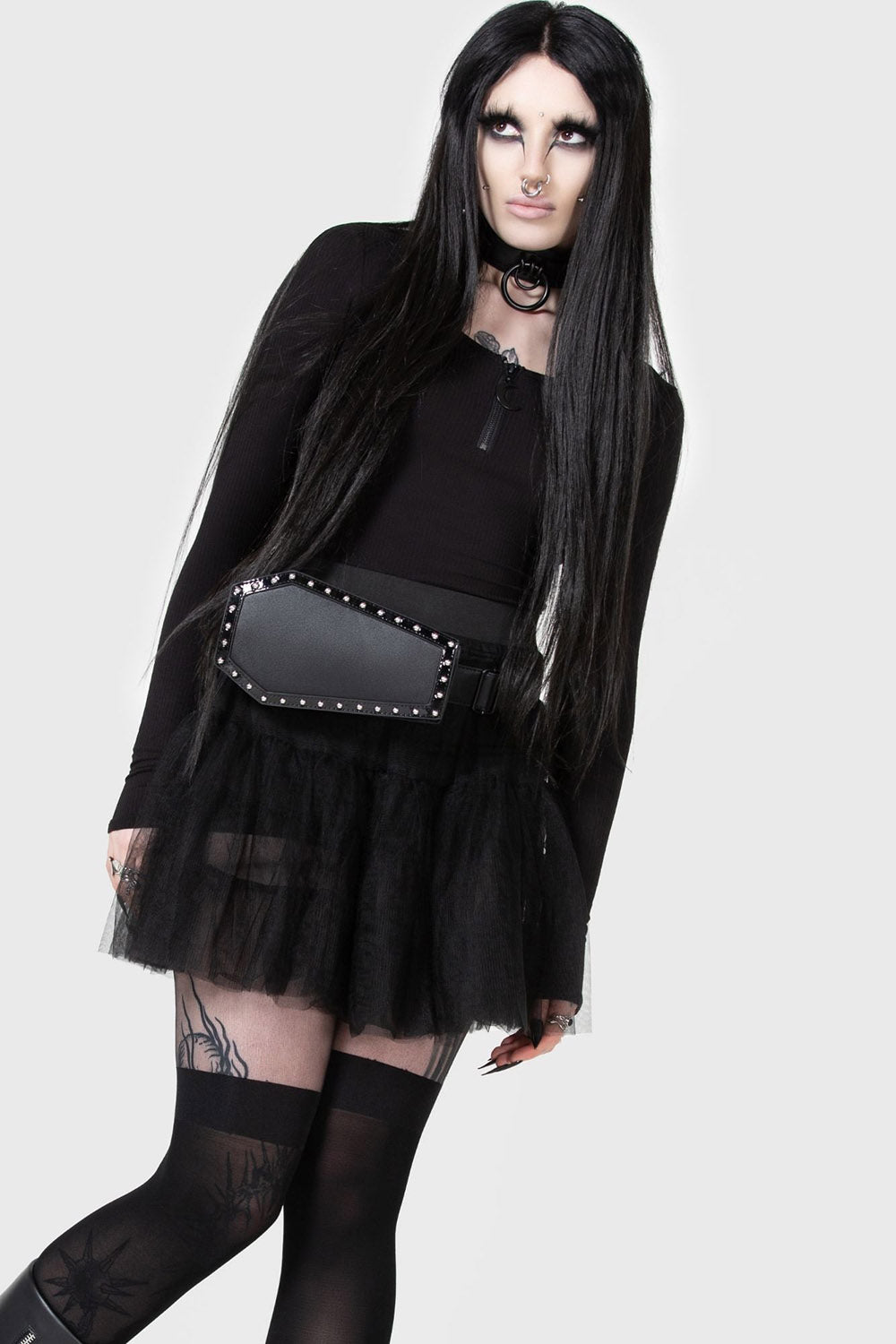 goth coffin fanny pack