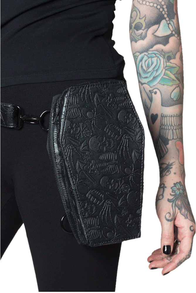 Coffin Hip Pouch - bags & wallets - VampireFreaks - Kreepsville