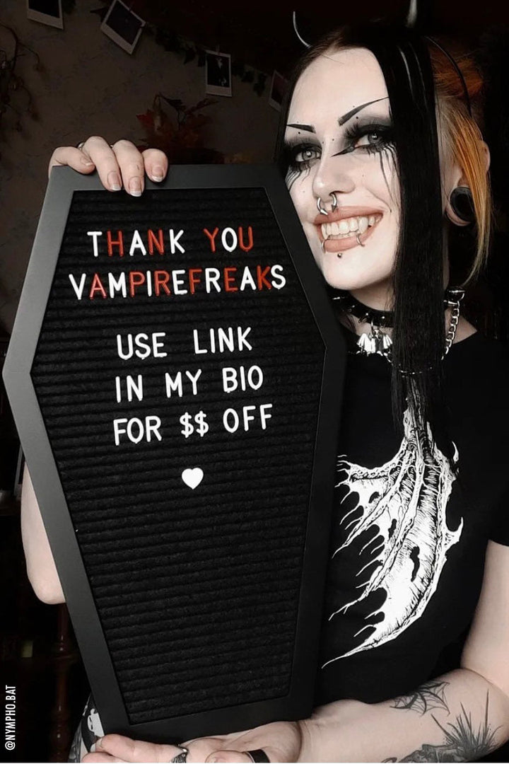 Coffin Letter Board - housewares - VampireFreaks - VampireFreaks