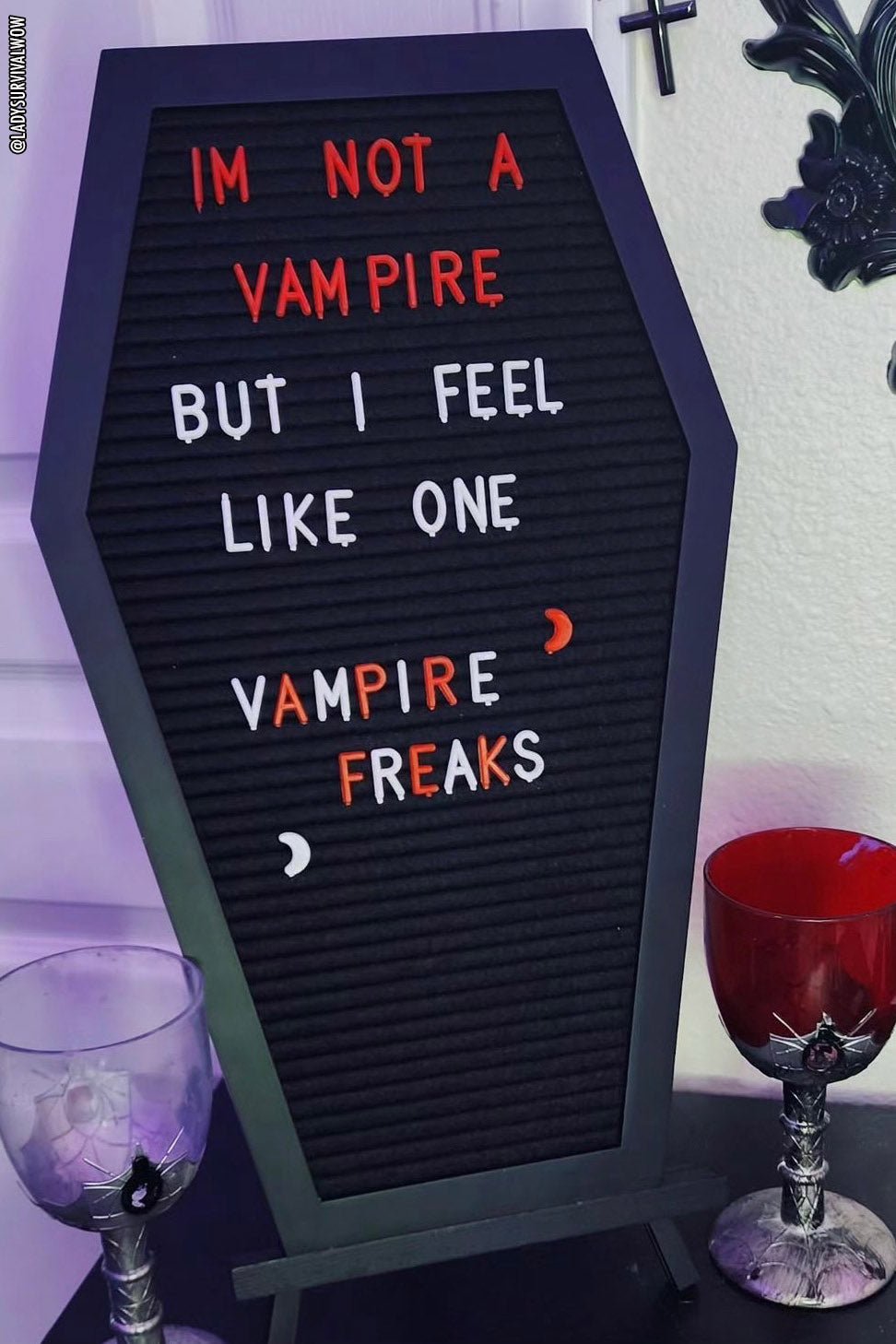 Coffin Letter Board - housewares - VampireFreaks - VampireFreaks