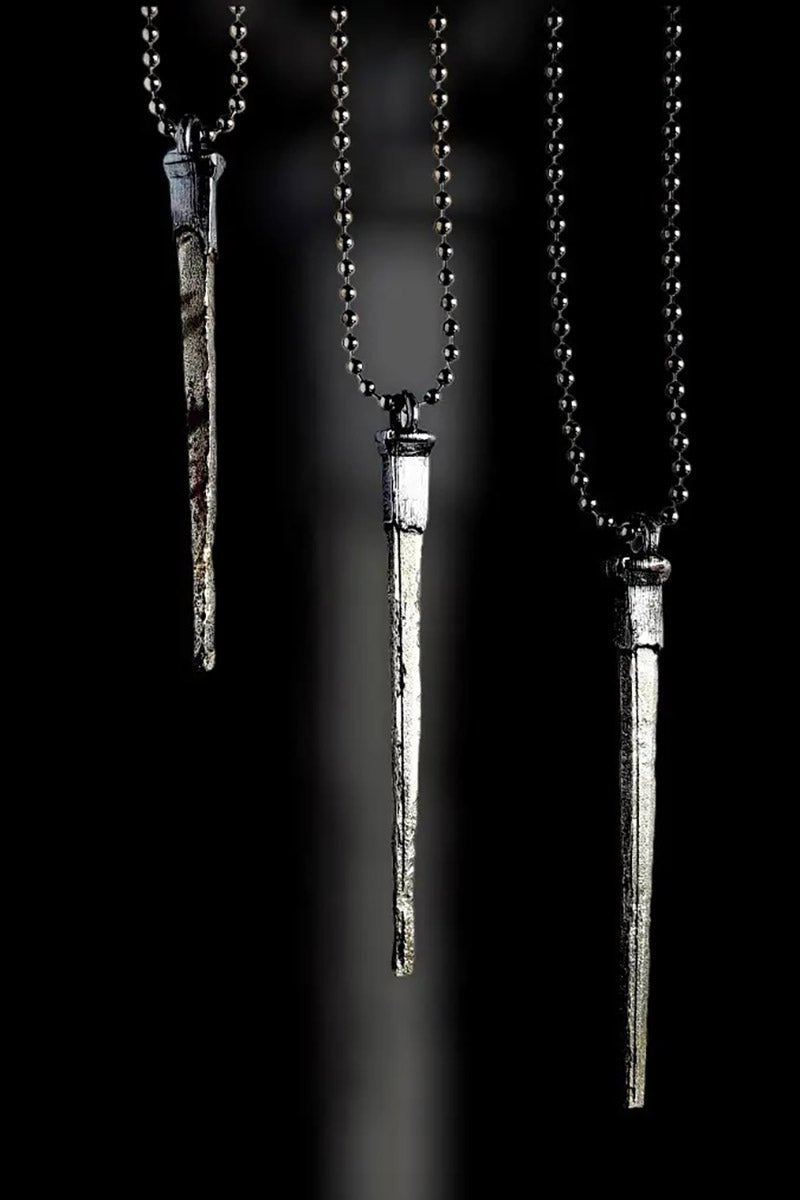 Coffin Nail Necklace [GUNMETAL]