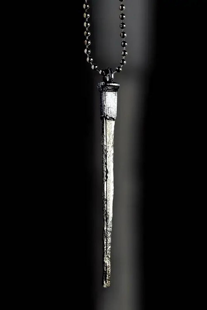 Coffin Nail Necklace [GUNMETAL]