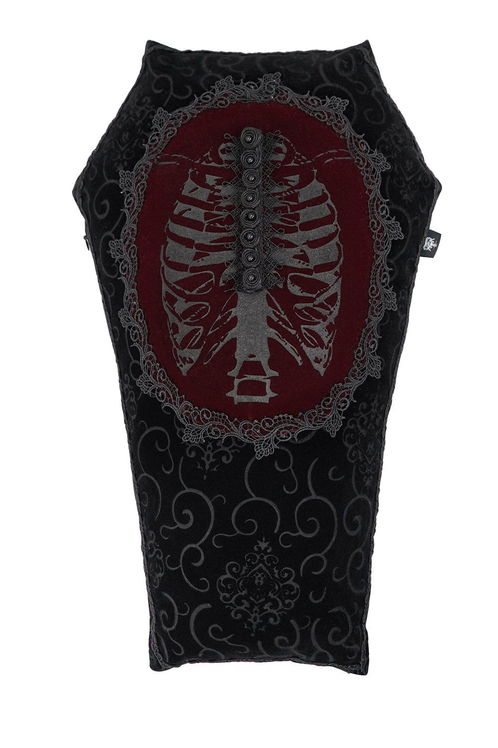 Haunted Mansion Coffin Throw Pillow