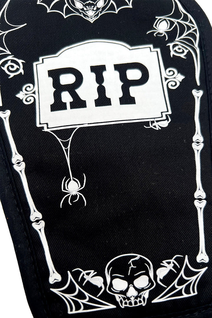 gothic bat and spider pot holder