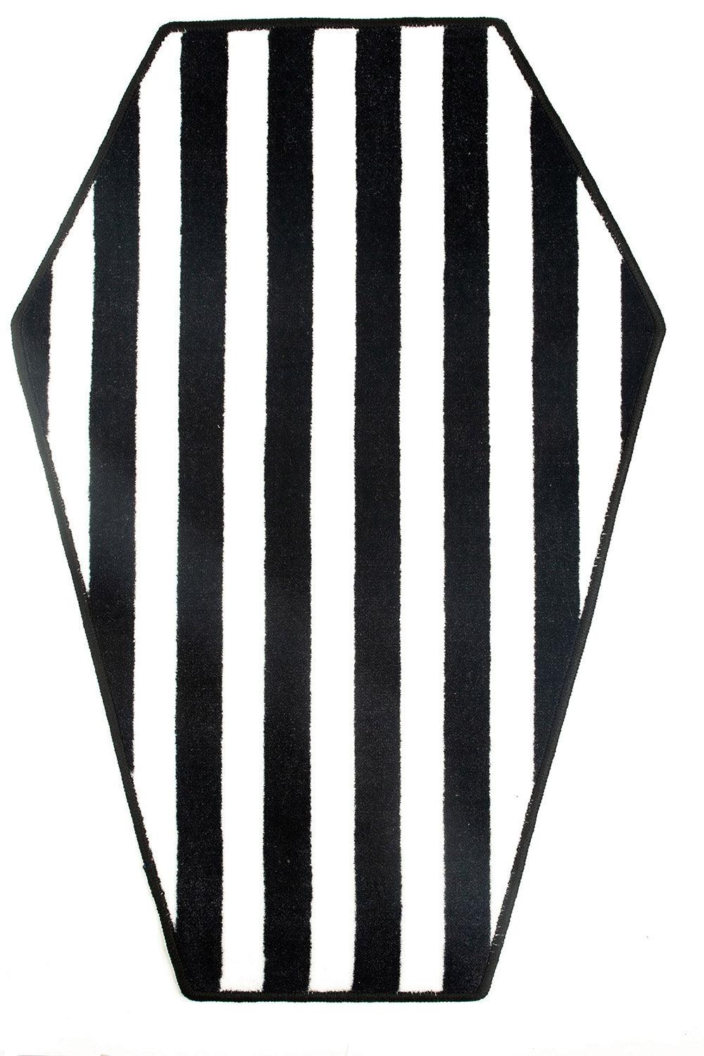 Coffin Rug [Black/White] - housewares - VampireFreaks - Sourpuss