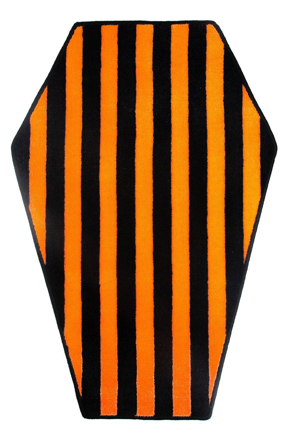 Coffin Rug [Orange/Black] - housewares - VampireFreaks - Sourpuss