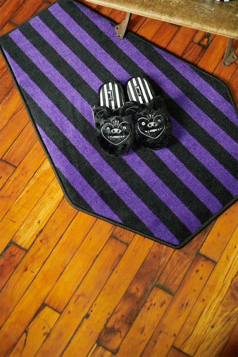 Coffin Rug [Purple/Black] - housewares - VampireFreaks - Sourpuss