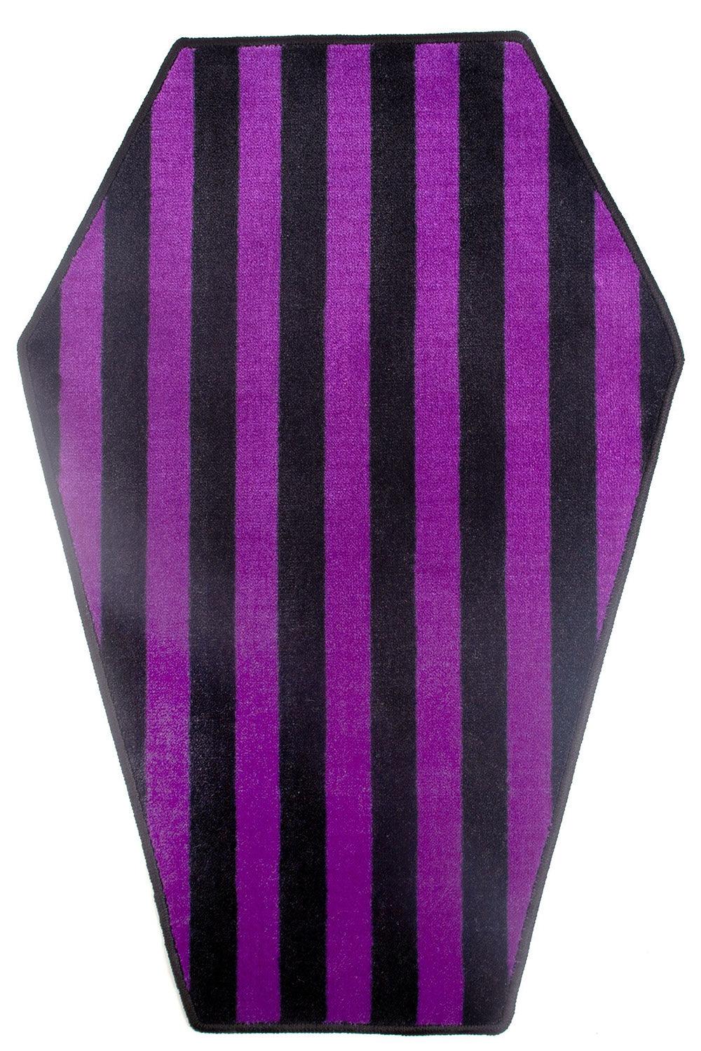 Coffin Rug [Purple/Black] - housewares - VampireFreaks - Sourpuss