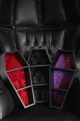 vampire gothic coffin-shaped wall shelf