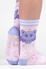emo bat pastel goth socks