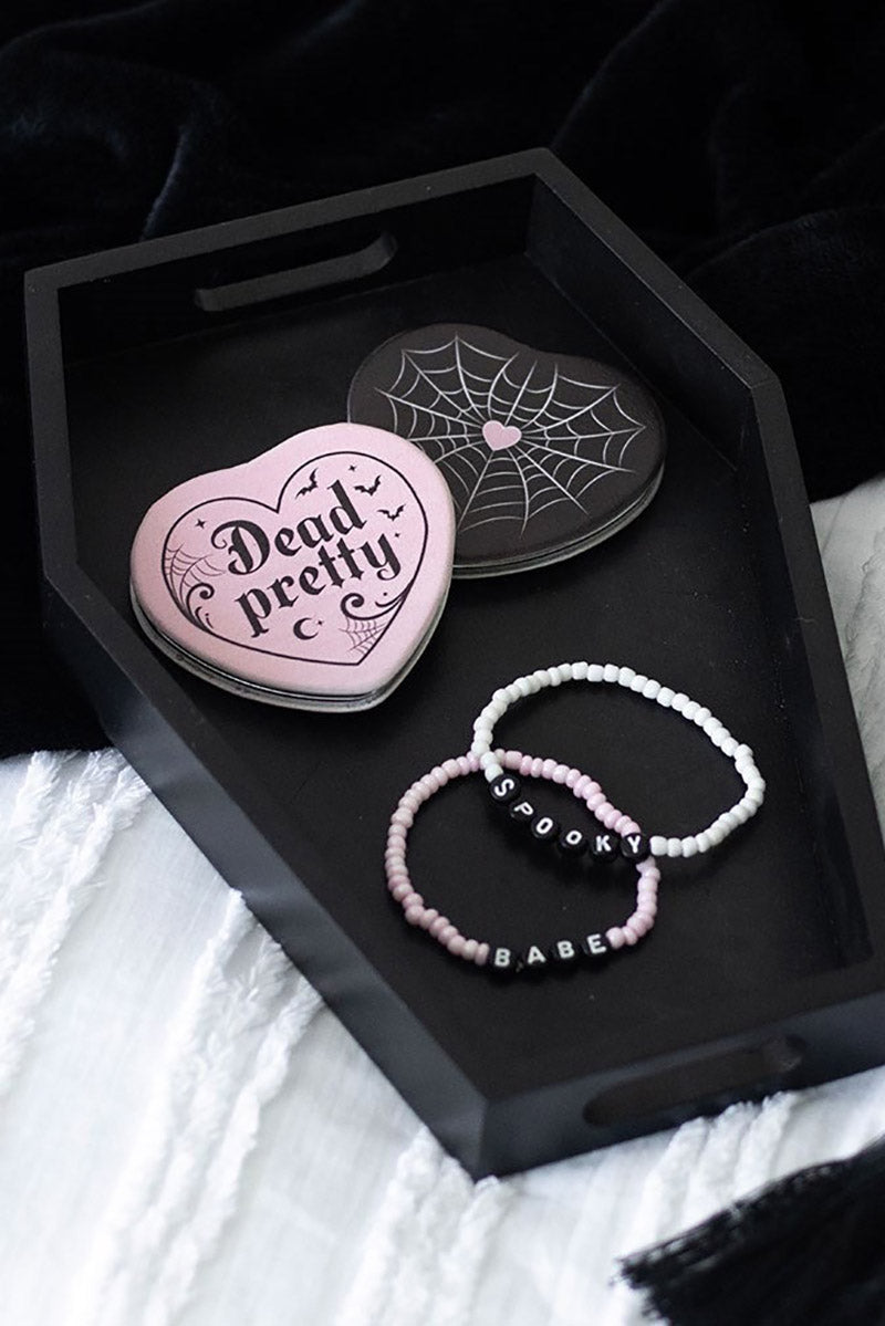 black coffin trinket tray for jewelry 