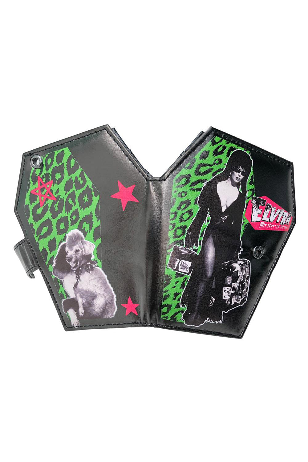 gothic coffin shaped elvira wallet