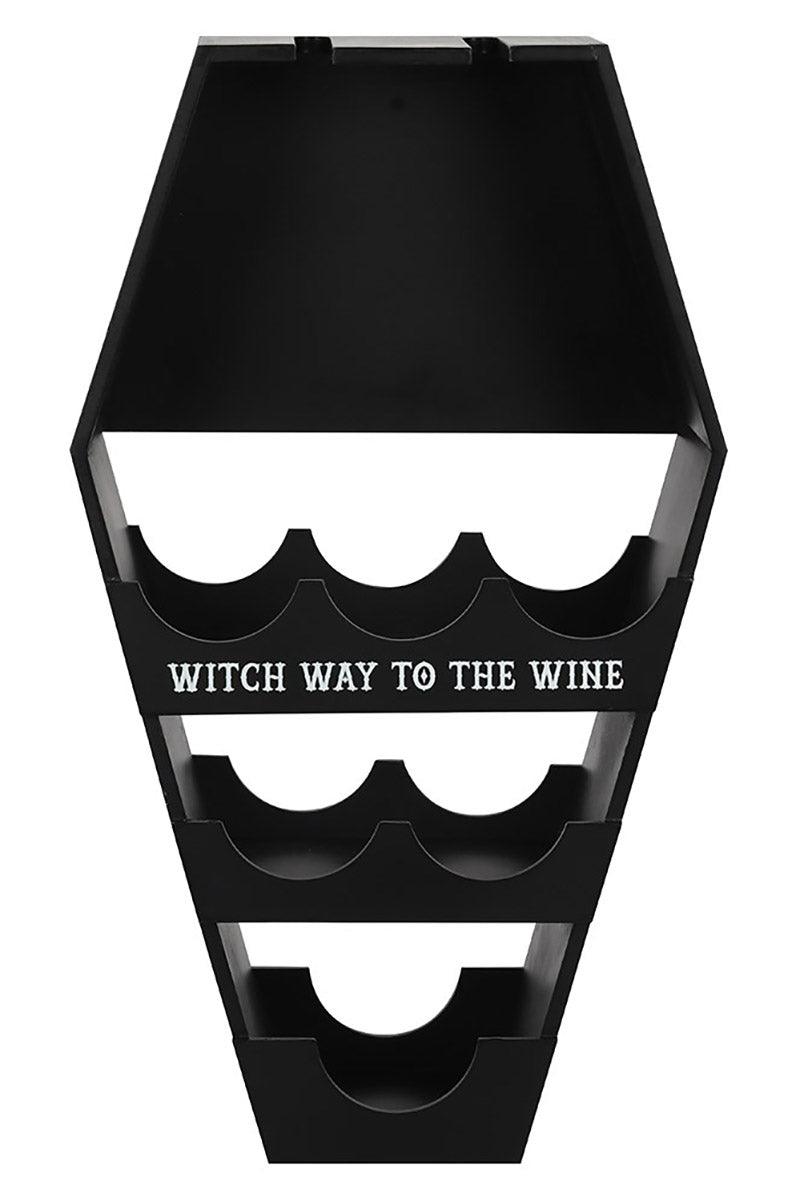 Coffin Wine Shelf - housewares - VampireFreaks - Pacific Giftware