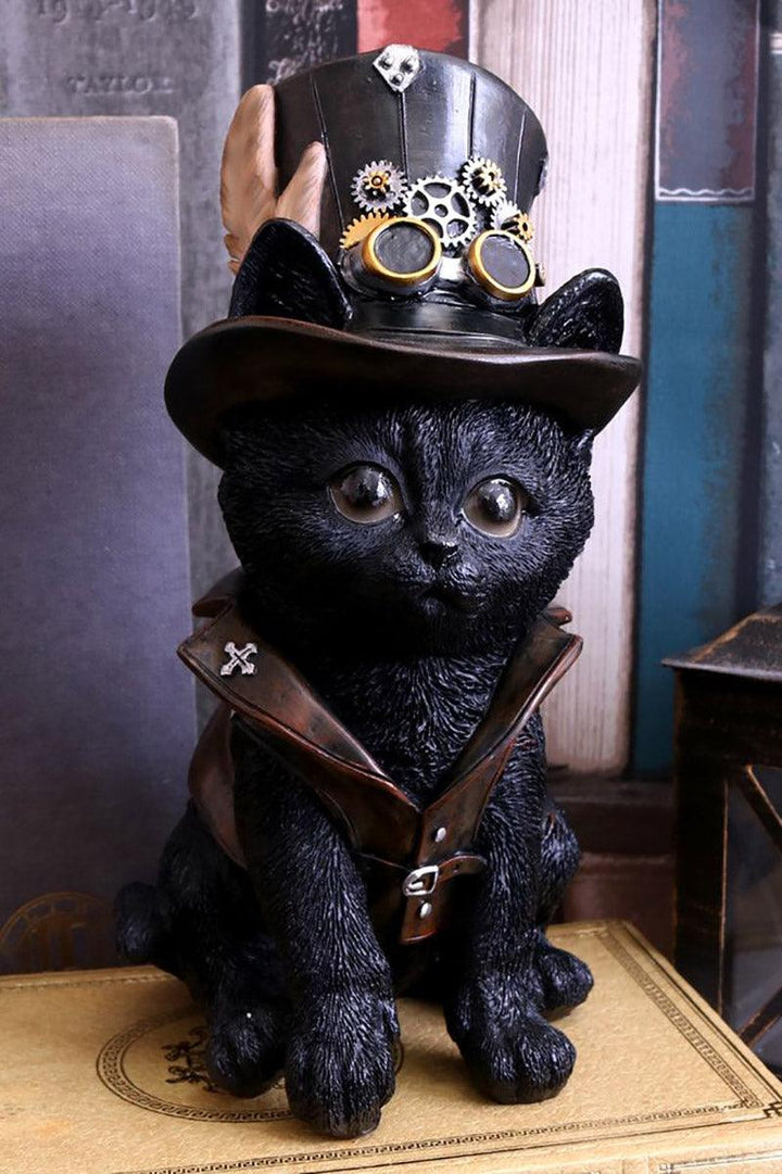 Cogsmiths Steampunk Cat Statue - toys - VampireFreaks - Nemesis Now