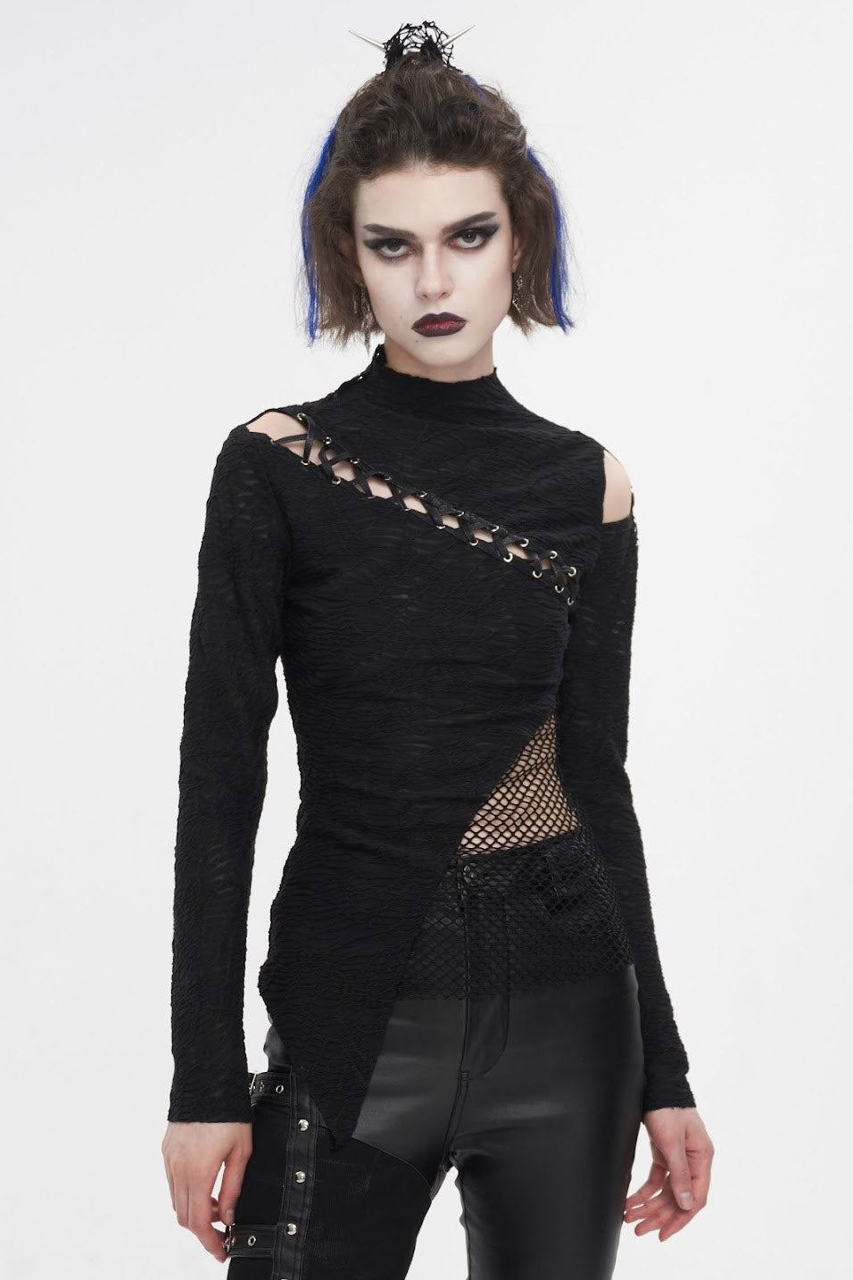 womens tattered witch top