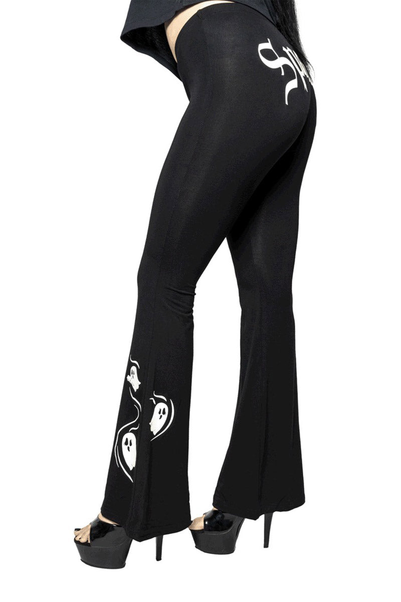 womens halloween gothic ghost leggings by kreepsville