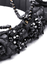 gothic witch headband with beads