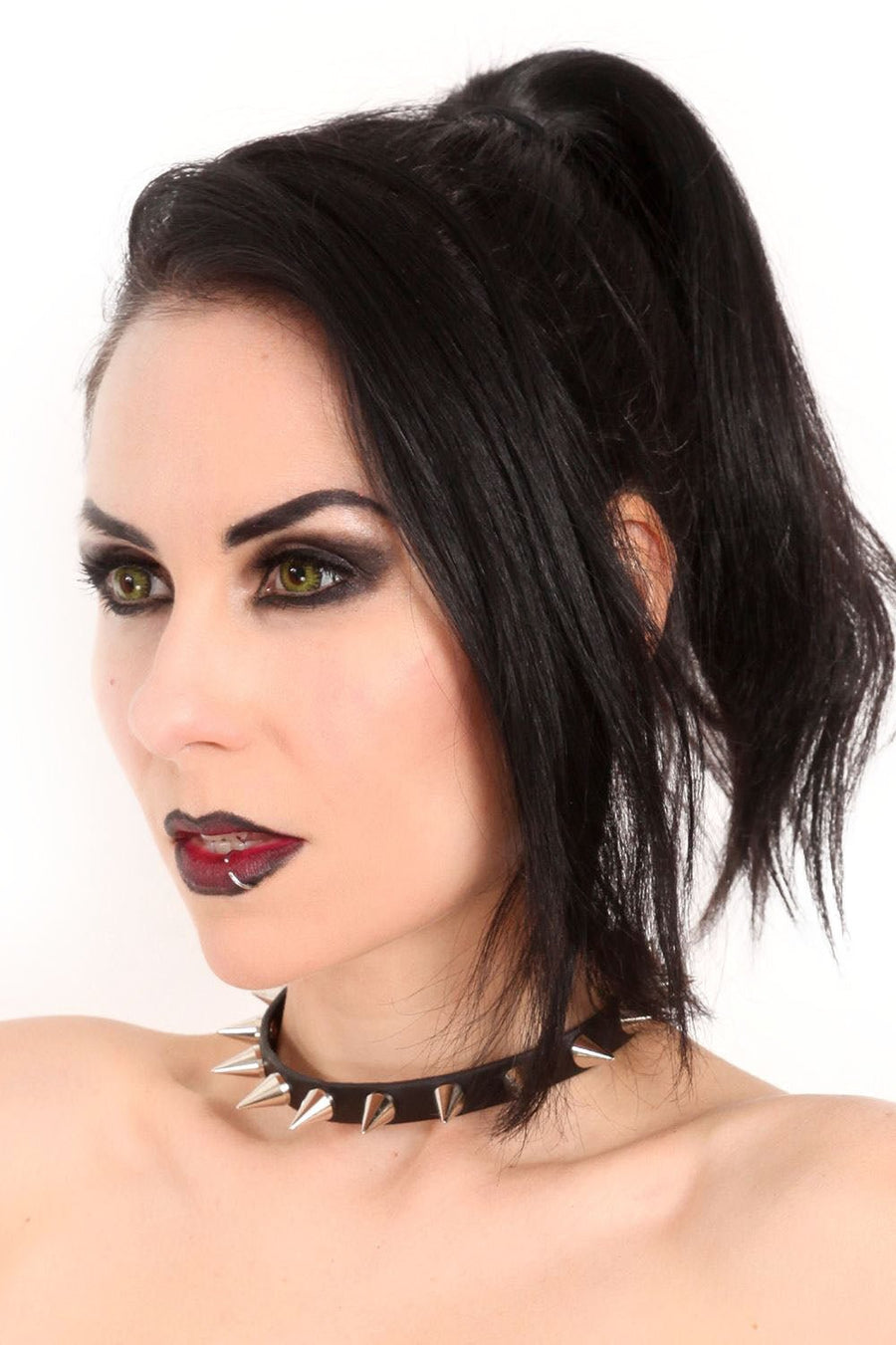 Cone Silver Spike Collar - chokers - VampireFreaks - Funk Plus