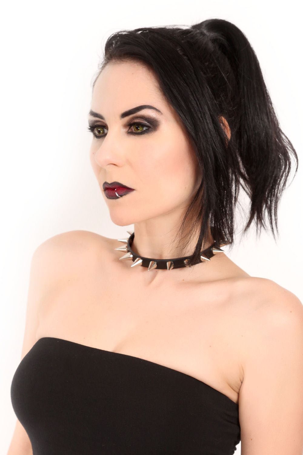 Cone Silver Spike Collar - chokers - VampireFreaks - Funk Plus