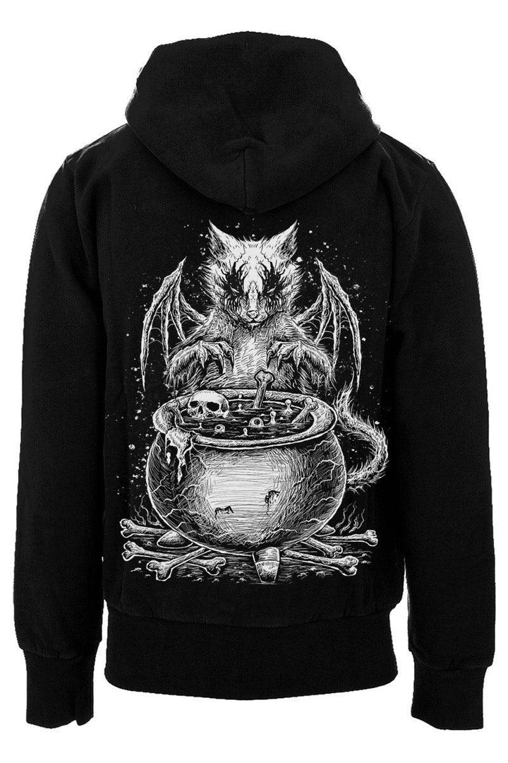 Conjuring Cat Hoodie [Zipper or Pullover] - mens outerwear - VampireFreaks - VampireFreaks