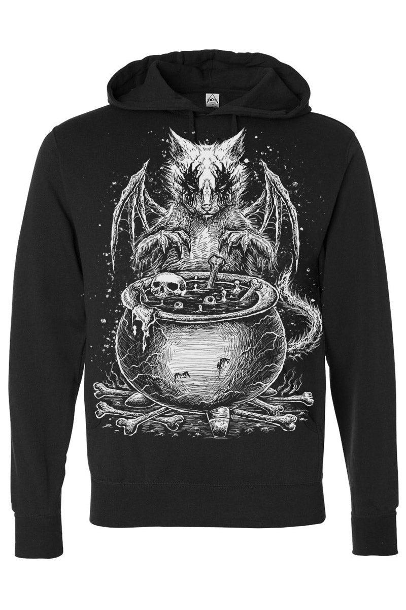 Conjuring Cat Hoodie [Zipper or Pullover] - mens outerwear - VampireFreaks - VampireFreaks