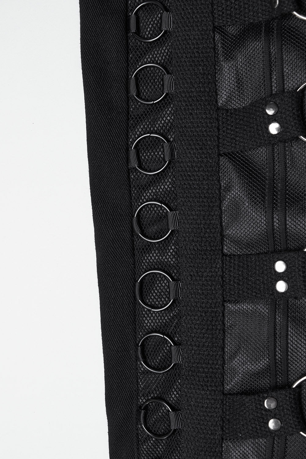 mens studded o-ring punk pants