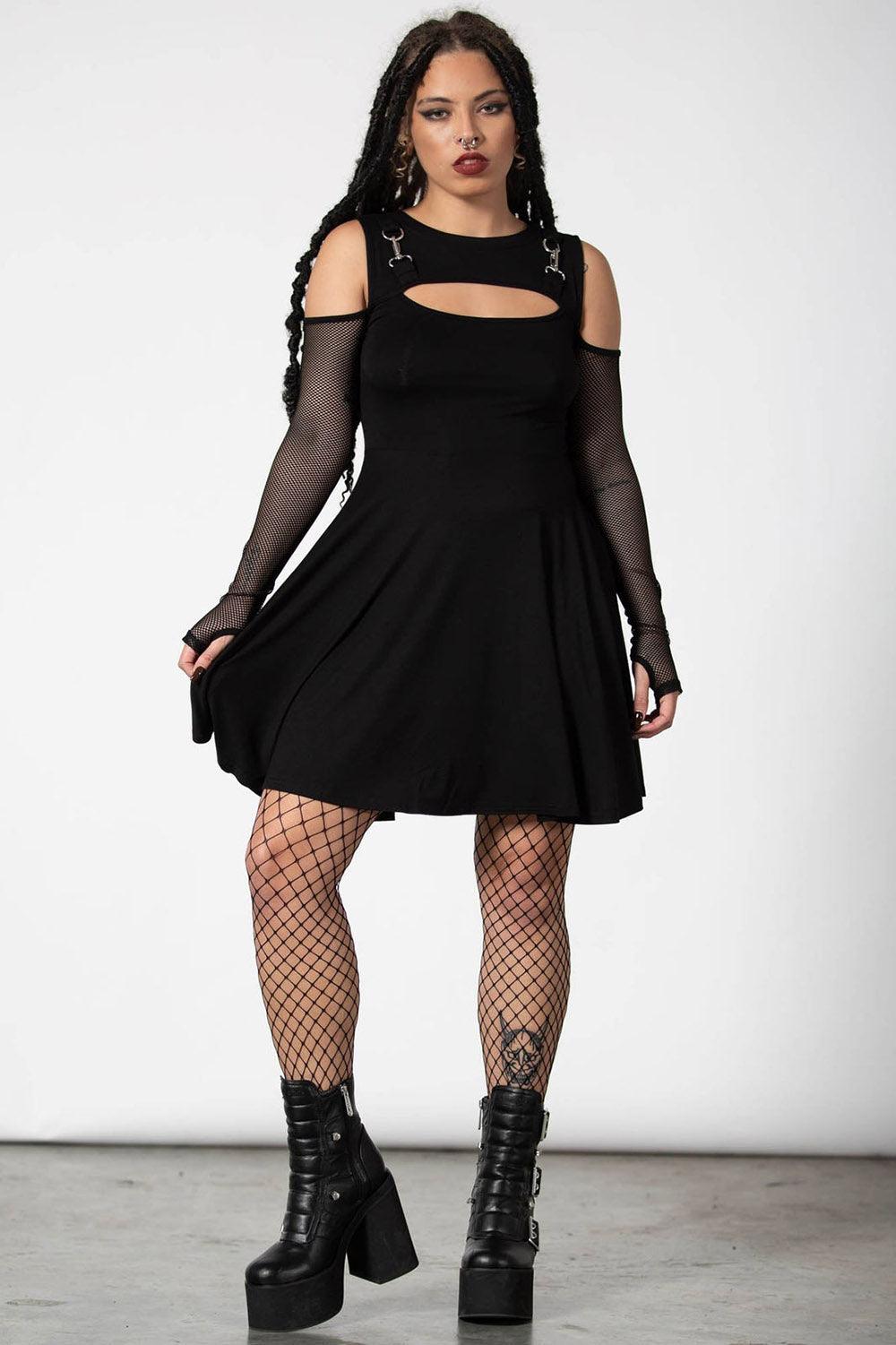 Corin Long Sleeve Dress - dresses - VampireFreaks - Killstar