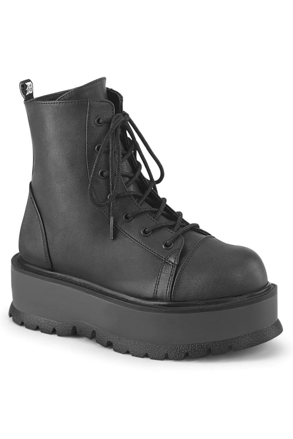 Corpse Commander Chunky Combat Boots [SLACKER - 55] - womens shoes - VampireFreaks - Demonia