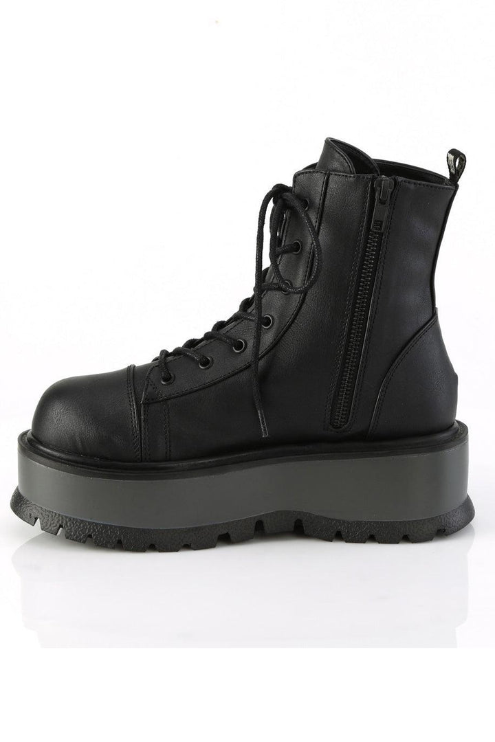 Corpse Commander Chunky Combat Boots [SLACKER - 55] - womens shoes - VampireFreaks - Demonia