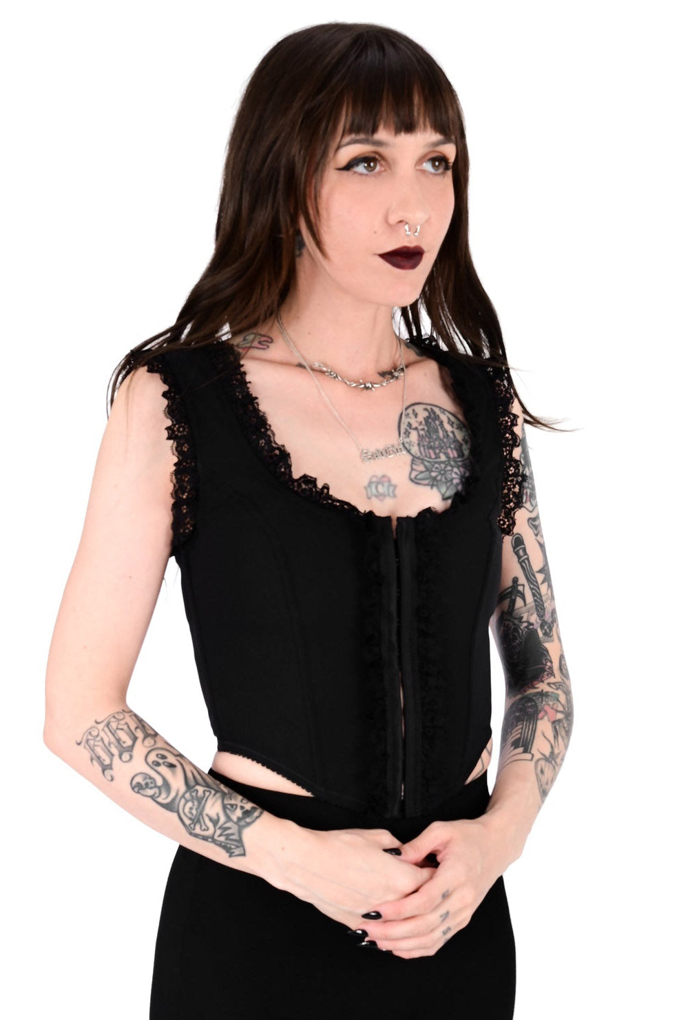 romantic gothic corset bodice top