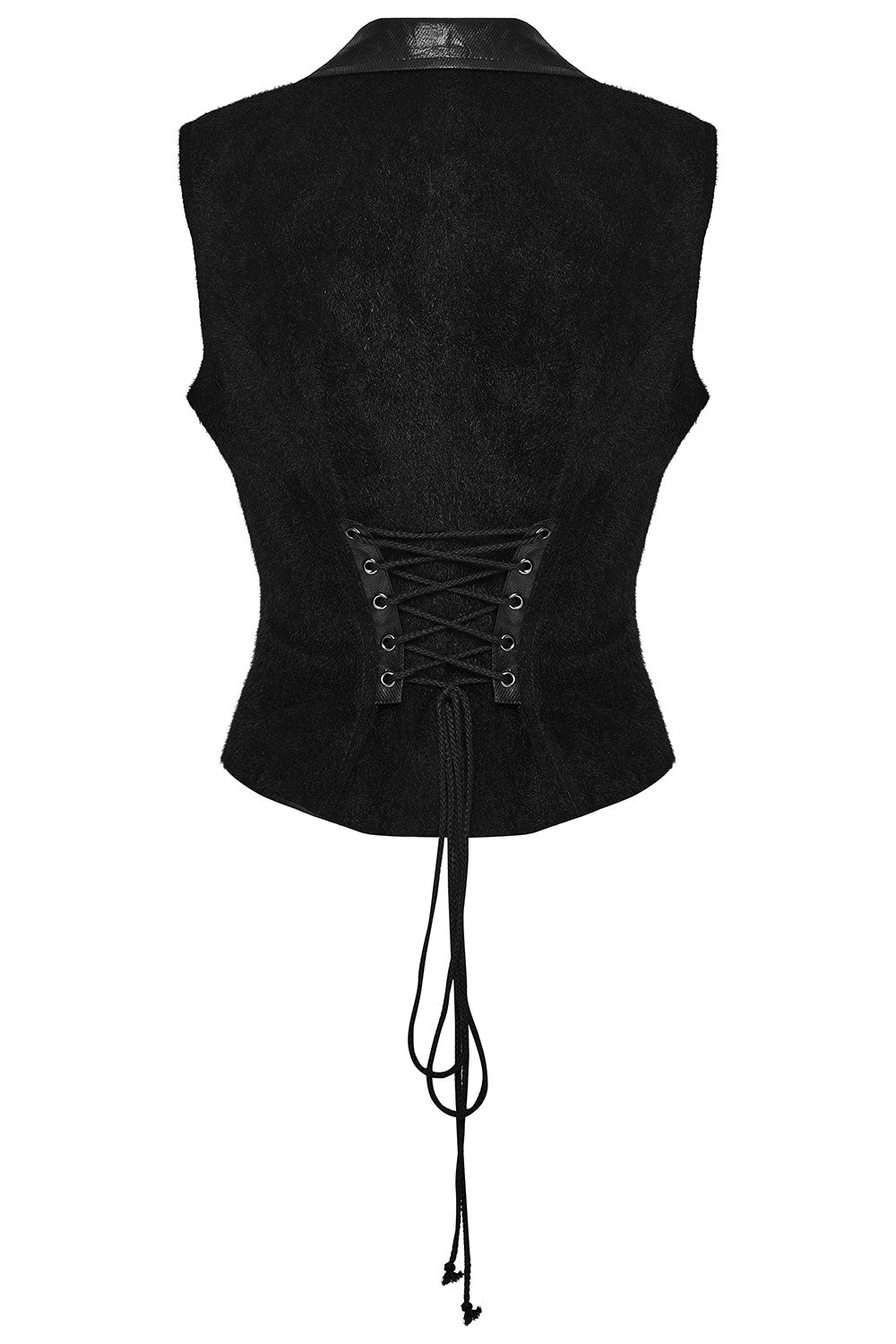 back view of punk rave womens punk vest