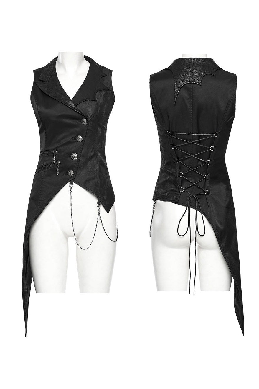 womens Dracula inspired victorian goth waistcoat 