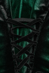 womens lace-up velvet vampire gothic blouse