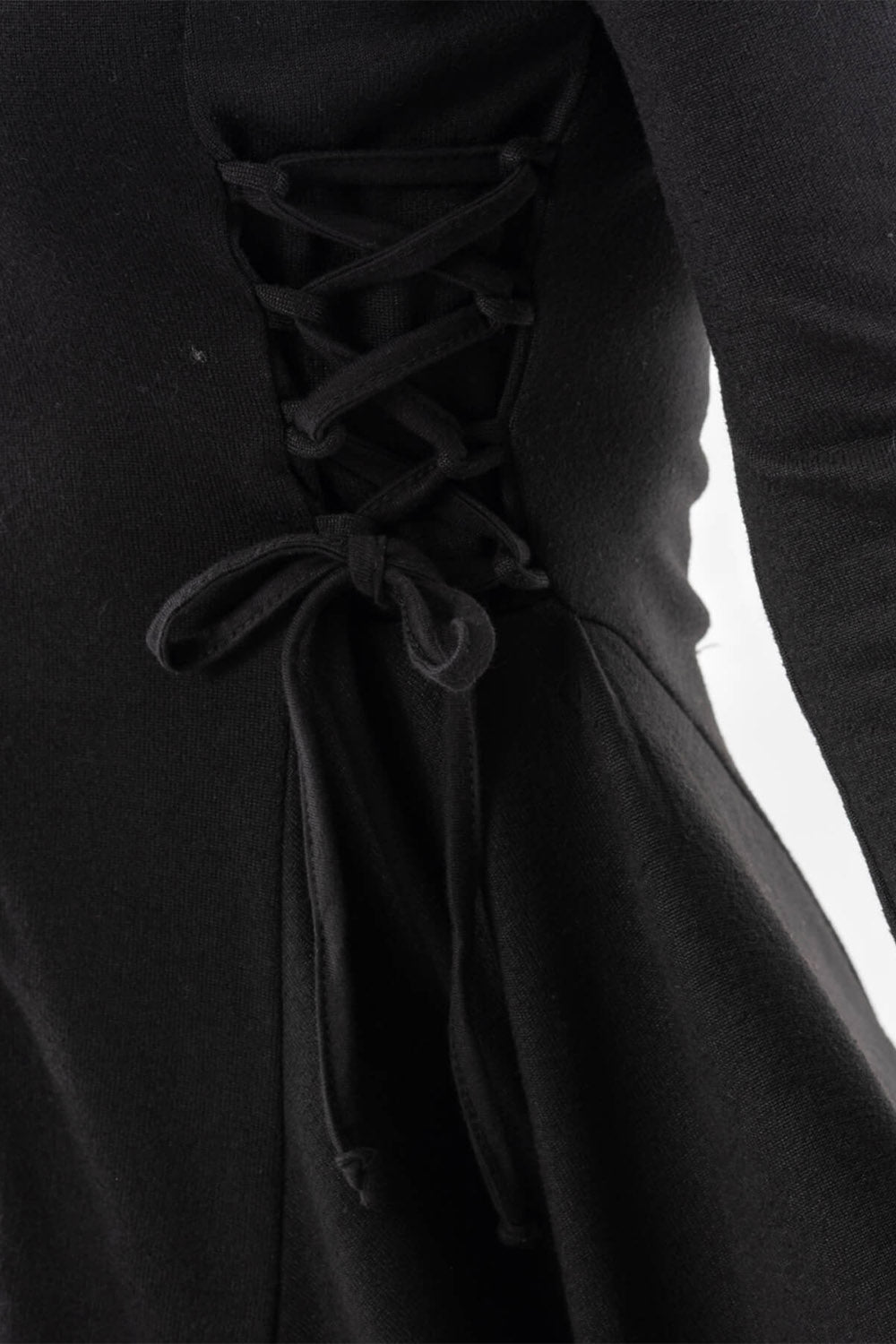 womens lace-up occult cardigan by poizen industries
