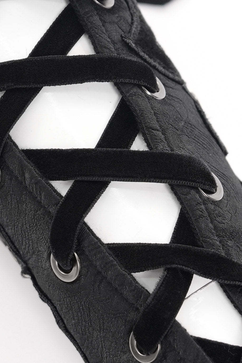 embroidered corset gloves
