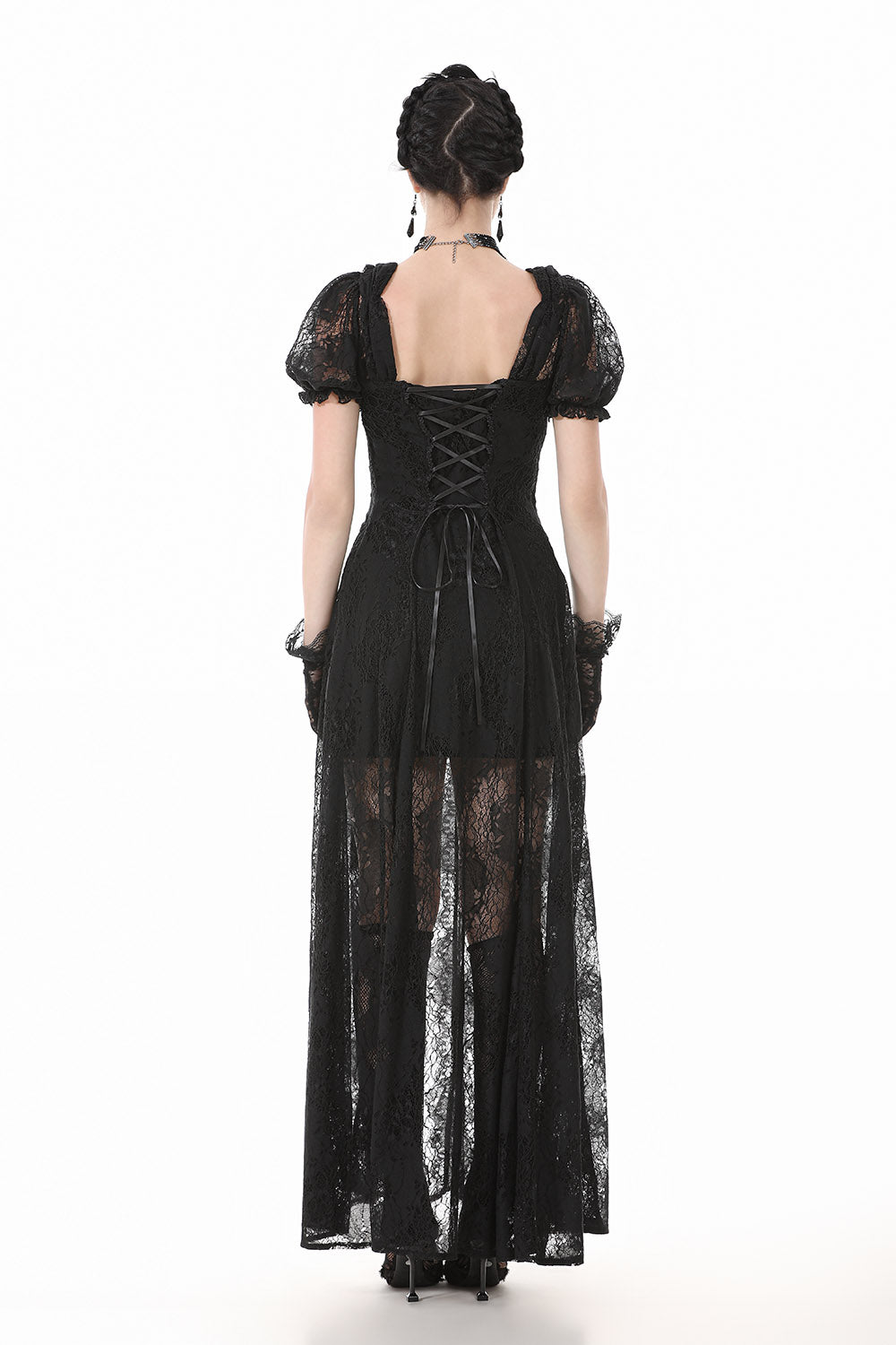 corset long gothic maxi gown