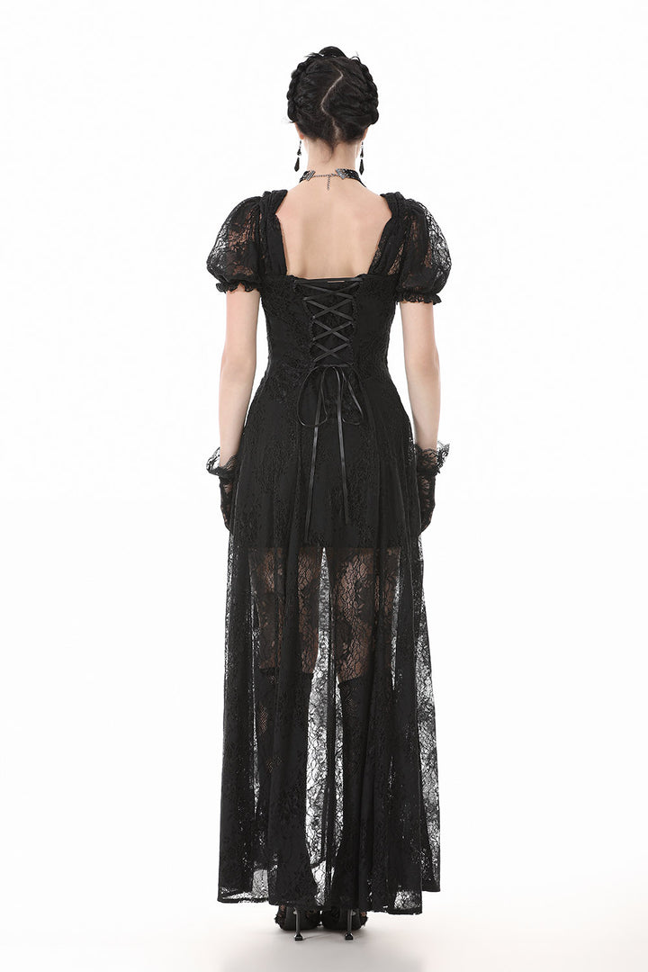 corset long gothic maxi gown