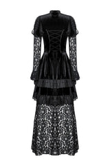 dark royalcore corset dress