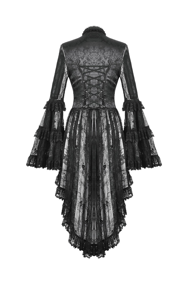 lace trumpet sleeve corset jacket