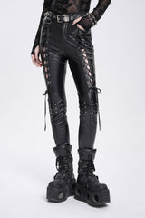 womens faux leather skinny jeans