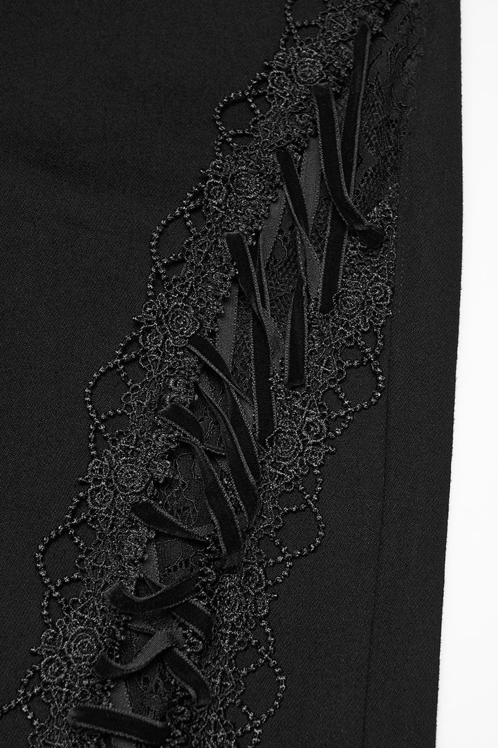 punk rave lace-up pants