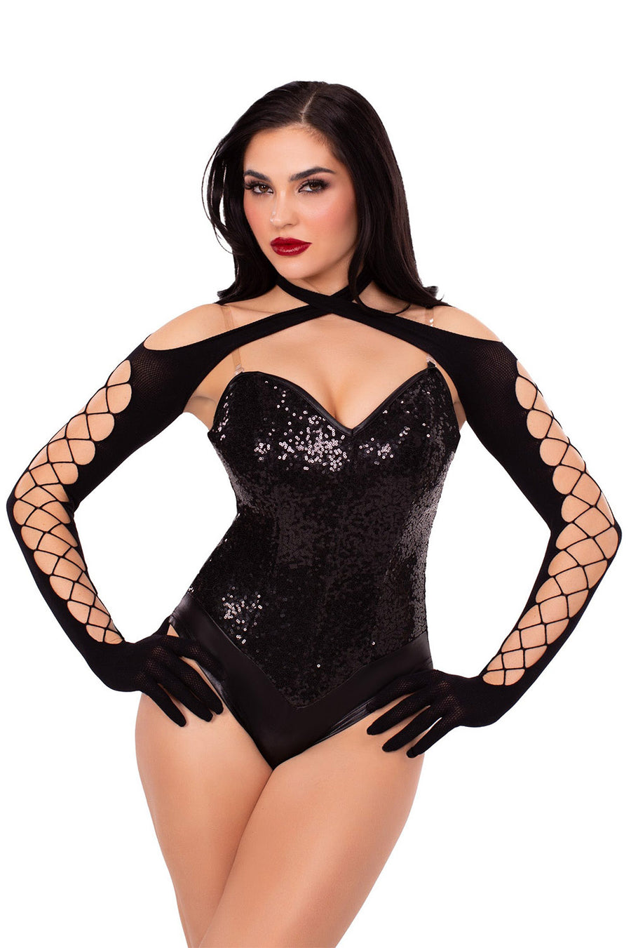 womens long sleeve gothic shrug by leg avenue 