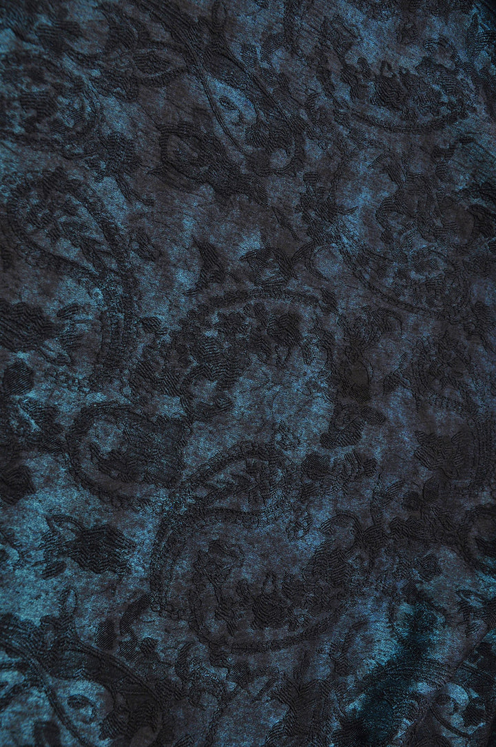 blue black Jacquard skirt