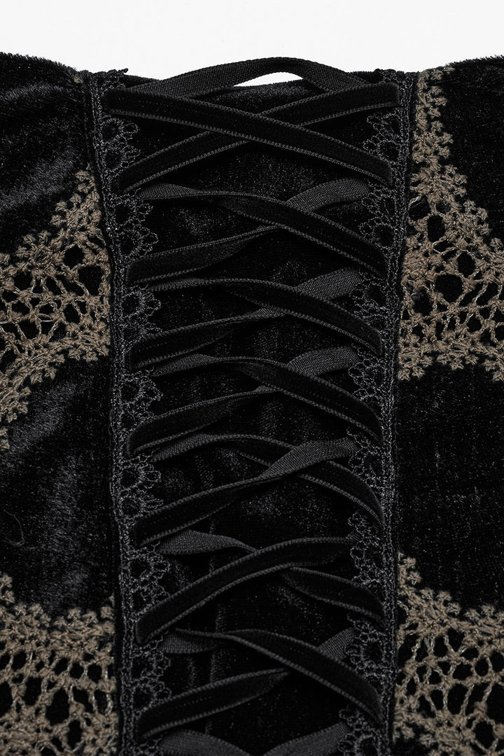 vintage inspired laced whimsigoth skirt 