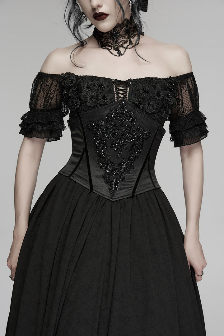 womens underbust satin corset