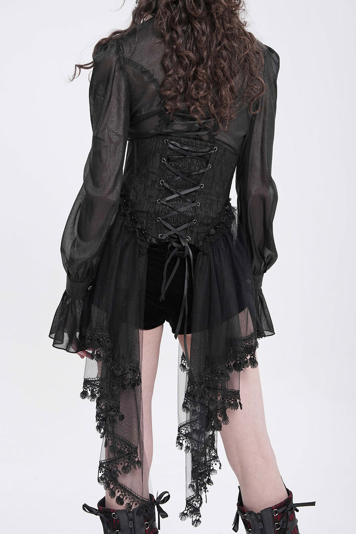 Dark Charms Mesh Underbust Corset