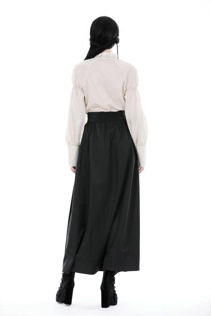 Corseted Waist Maxi Skirt [With Pockets] - skirts - VampireFreaks - Dark In Love