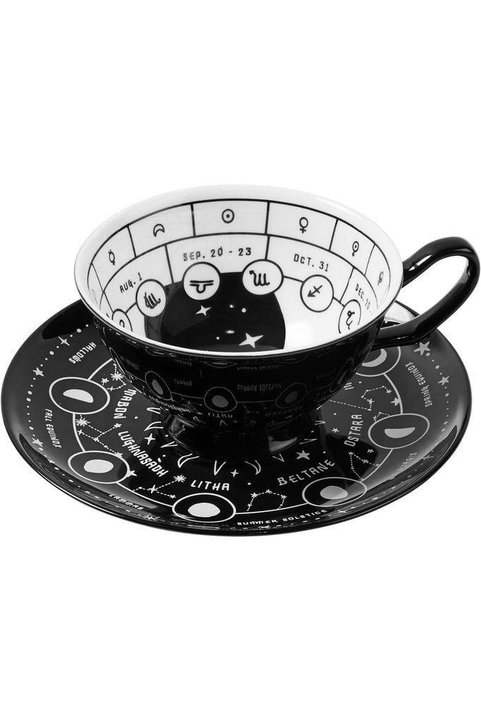 Cosmic Tea Cup & Saucer - housewares - VampireFreaks - Killstar